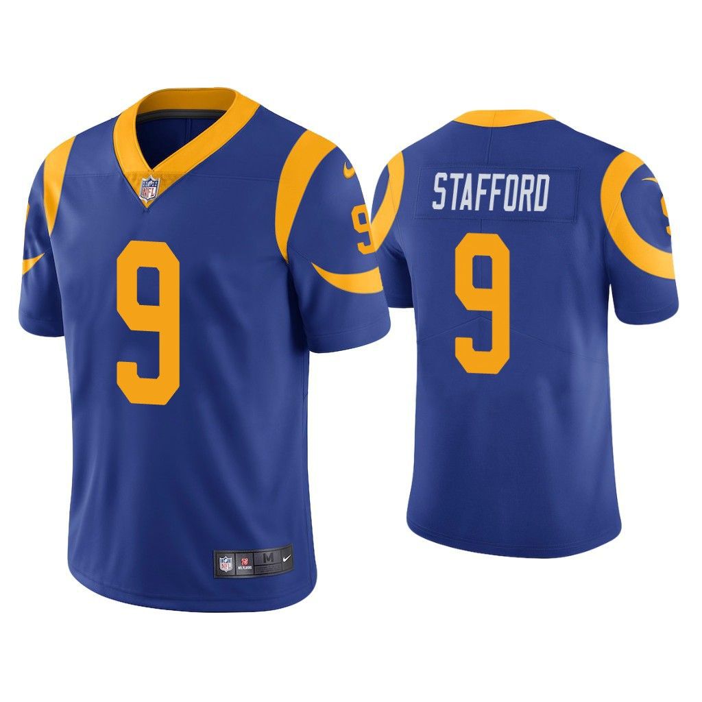 Men Los Angeles Rams #9 Matthew Stafford Nike Royal Limited NFL Jersey